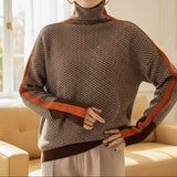 Eleanor | Herringbone Luxe Turtleneck