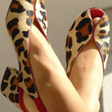 Chloe™ | Leopard Print Slingback Sandals