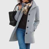 Catherine™ | Classic Tailored Long Coat