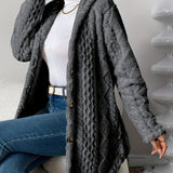 Alice | Fuzzy Fleece Button Down Cardigan