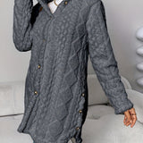 Alice | Fuzzy Fleece Button Down Cardigan