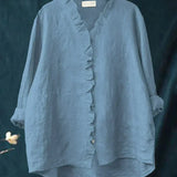Women’s Ruffle Trim Lightweight Blouse