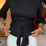 Women’s Tie Waist Fitted Top