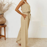 Megan | Minimalist Top and Wide-Leg Pants Set