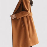 Women’s Belted Long Winter Coat