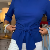 Women’s Tie Waist Fitted Top