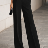 Valentina | Three-Piece Set Comprising a Sheer Camisole and Wide-Leg Pants.