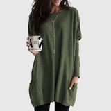 Women’s Relaxed Longline Pocket Tunic Top