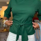 Women’s Tie Waist Fitted Top
