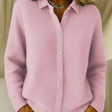 Women’s Collared Knit Cardigan