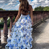 Uri™ | Ruffled Floral Midi Dress