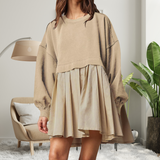 KARIYAH™ - Cozy Loose-Fit Long Sleeve Midi Dress