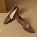 Zella Genuine Leather Heels