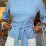 Women’s Tie Waist Fitted Top