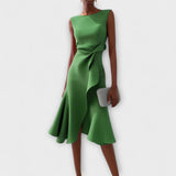 MARISSA™ –  Elegant Wrap-Style Sleeveless Dress