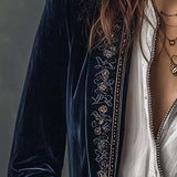 Women’s Long Embroidered Jacket