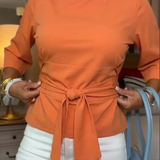 Women’s Tie Waist Fitted Top