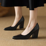 Zella Genuine Leather Heels