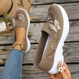 Carolyn | Butterfly Embroidered Loafers