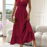 Elara | Flutter Sleeve Smocked Midi Dress