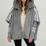 Women’s Plush Teddy Hooded Zip Up Jacket