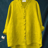 Women’s Ruffle Trim Lightweight Blouse