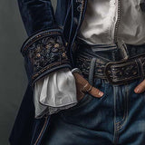 Women’s Vintage Embroidered Long Jacket