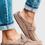 Valencia | Suede Buckle Comfort Clogs