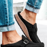 Valencia | Suede Buckle Comfort Clogs