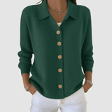 Women’s Button Front Knit Long Sleeve Cardigan