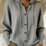 Brenda™ | Cozy Button Cardigan Hoodie