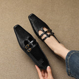 Ceyla | Brogued Double-Strap Mary Jane Flat