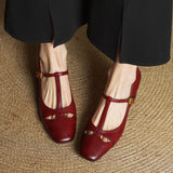 Alysa Genuine Leather Heels