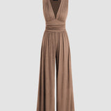 Charity | Elegant Sleeveless Wide-Leg Jumpsuit
