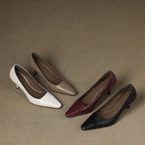Zala Genuine Leather Heels