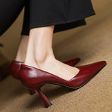 Naila Genuine Leather Heels