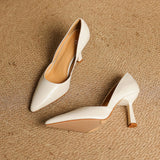 Naila Genuine Leather Heels