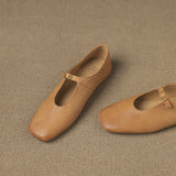 Elspeth | High-Vamp Mary Jane Flat