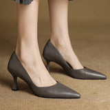 Gilda Genuine Leather Heels