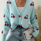 RAINA™ - Chic Button Front Long Sleeve Cardigan