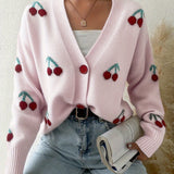 RAINA™ - Chic Button Front Long Sleeve Cardigan
