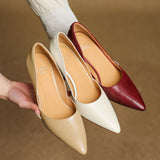 Naila Genuine Leather Heels