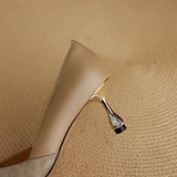 Clair Genuine Leather Heels