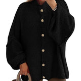 NOFIA™ - Cozy Button Down Long Sleeve Chunky Jacket