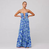 MARSHA™ - Chic Sleeveless Cross Tie-Up Front Summer Maxi Dress