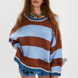 XIANG™ - Classic Striped Crew Neck Sweater