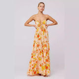 MARSHA™ - Chic Sleeveless Cross Tie-Up Front Summer Maxi Dress