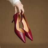 Avella Genuine Leather Heels