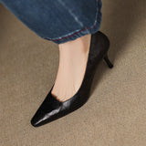 Zala Genuine Leather Heels