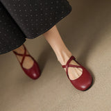 Zeor | Genuine Leather Flats